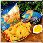 Kanzler frozen chicken NUGGET CRISPY BUBBLE CRUMB extra meaty 450g